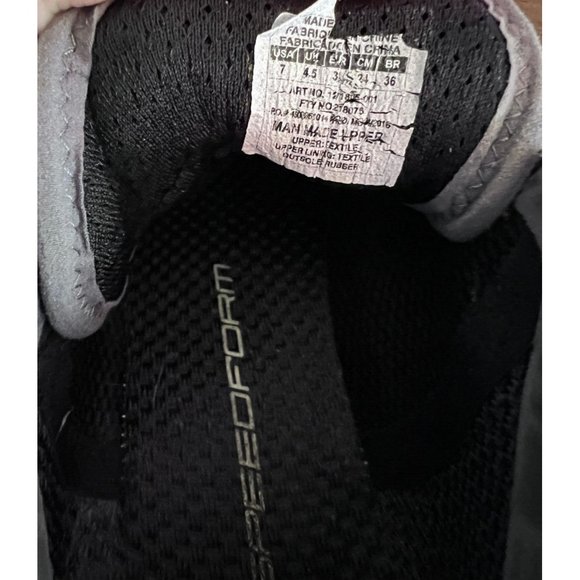 Under Armour  SpeedForm Fortis Black Grey Running - Women's 7 1270230-001 - Picture 10 of 11